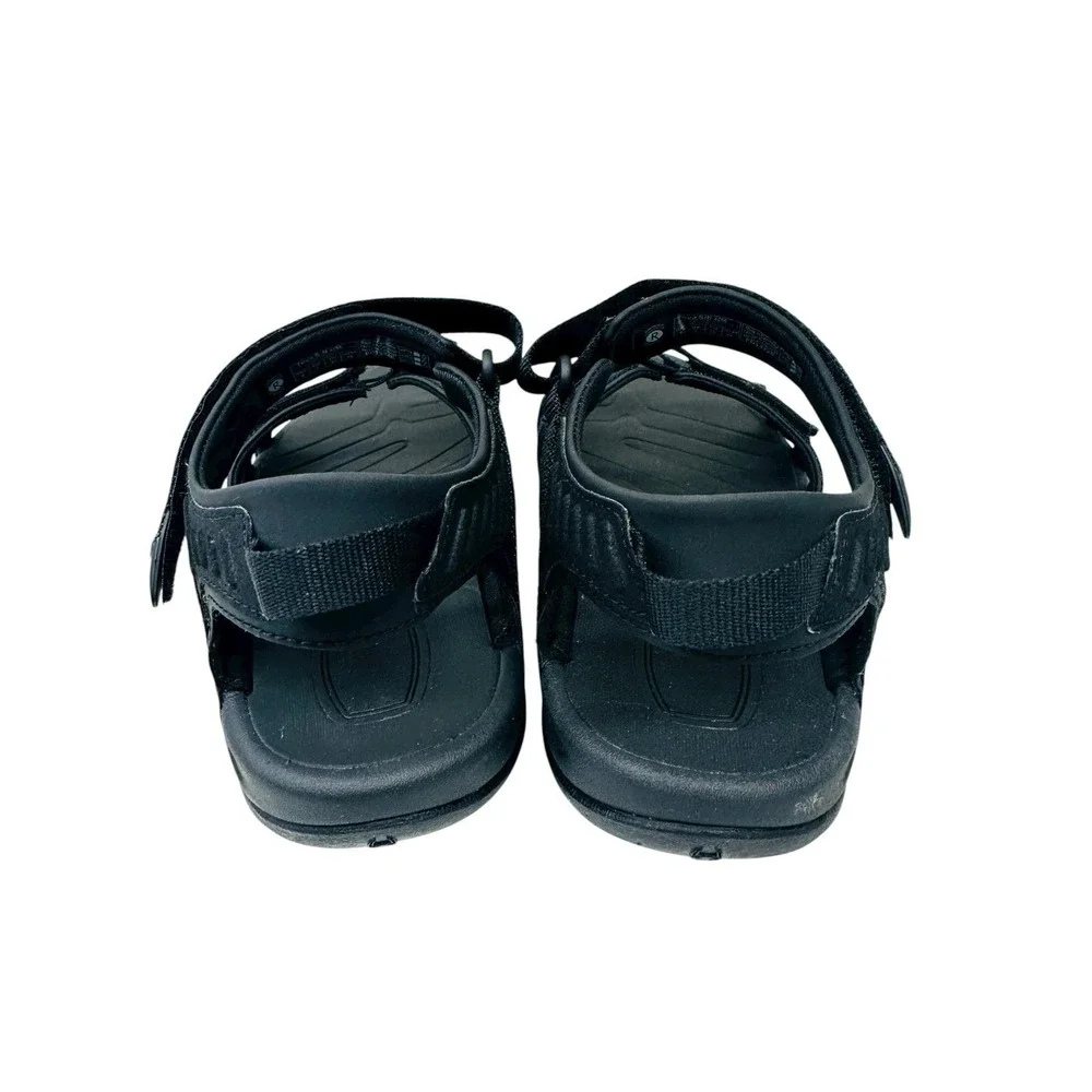 Teva Tirra All Black Strappy Slingback Hiking Sandals Women's Size 9 FD1322E